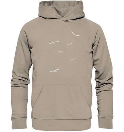 Vogelschwarm – Traum vom Fliegen - Organic Hoodie