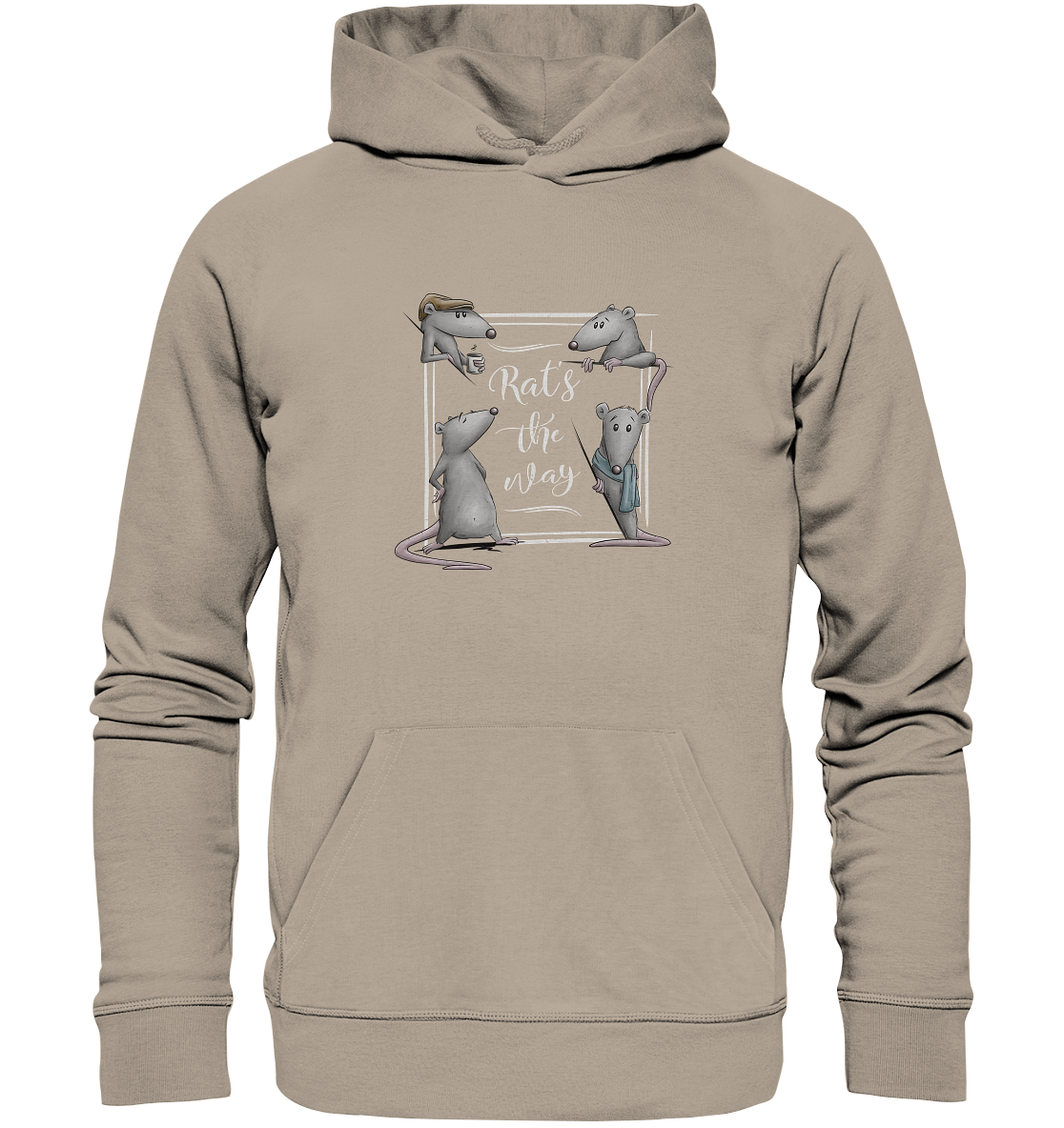 Rat’s The Way Kaffeehaus Ratten - Organic Hoodie