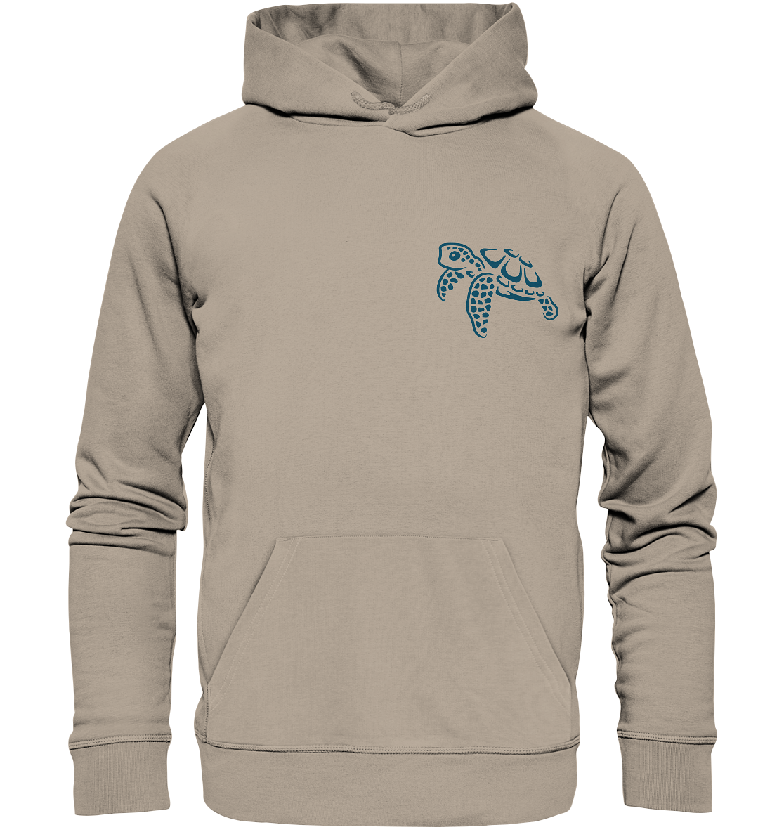 Lässig lustige Wasserschildkröte - Organic Hoodie