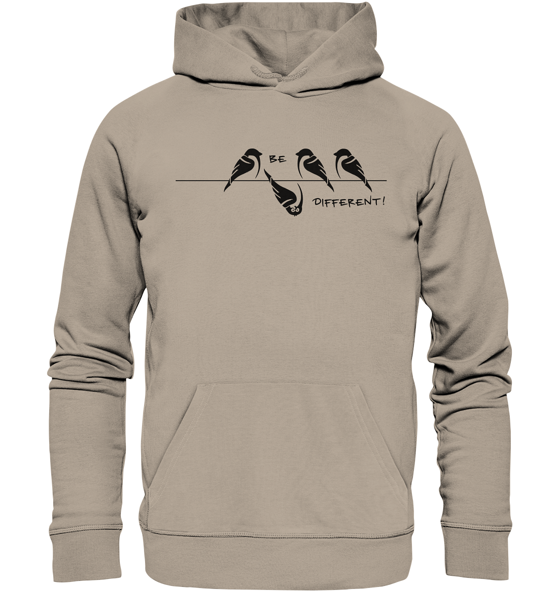 Sei anders, kleiner Spatz - Organic Hoodie