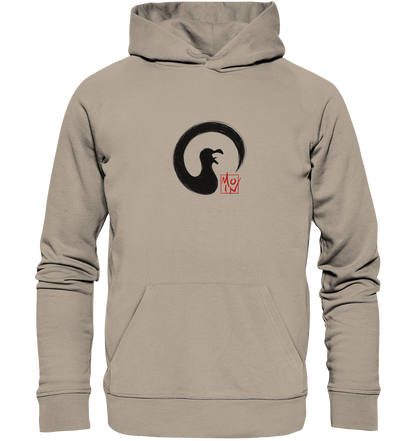 Moin kreischende japanische Enso Möwe - Organic Hoodie