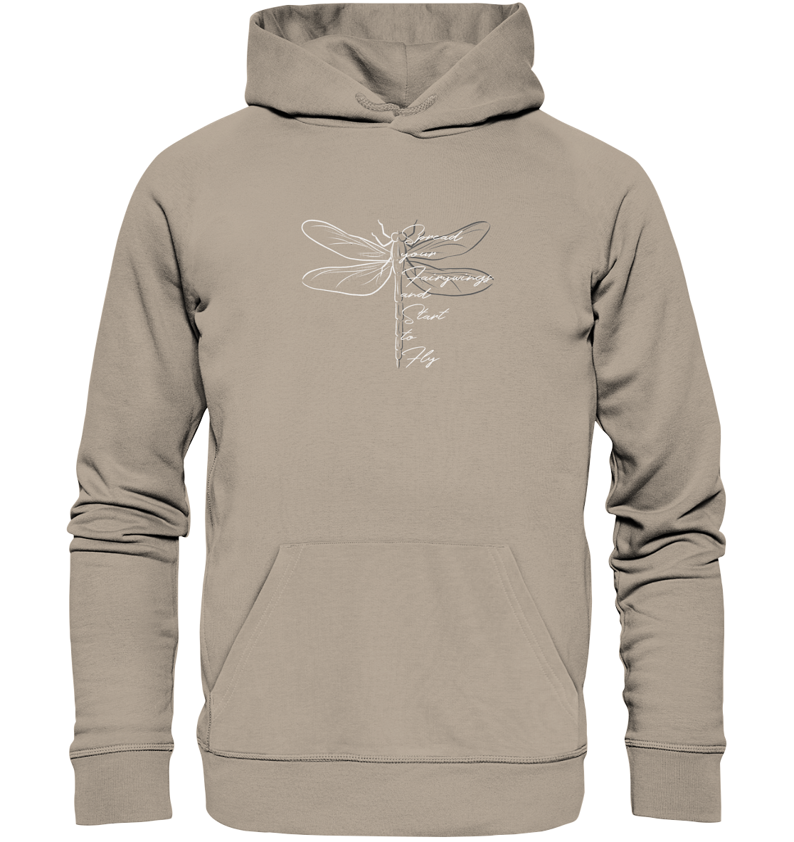 Breite die Flügel aus und flieg los | Libelle - Organic Hoodie