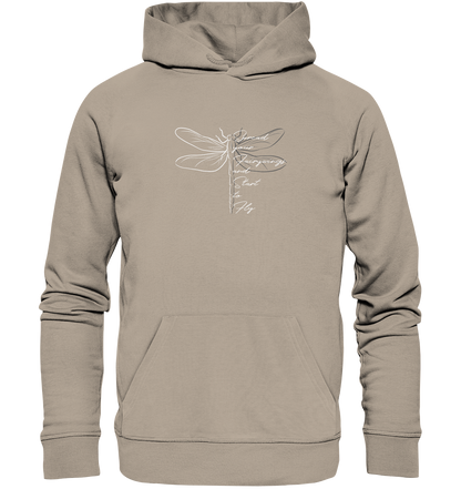 Breite die Flügel aus und flieg los | Libelle - Organic Hoodie