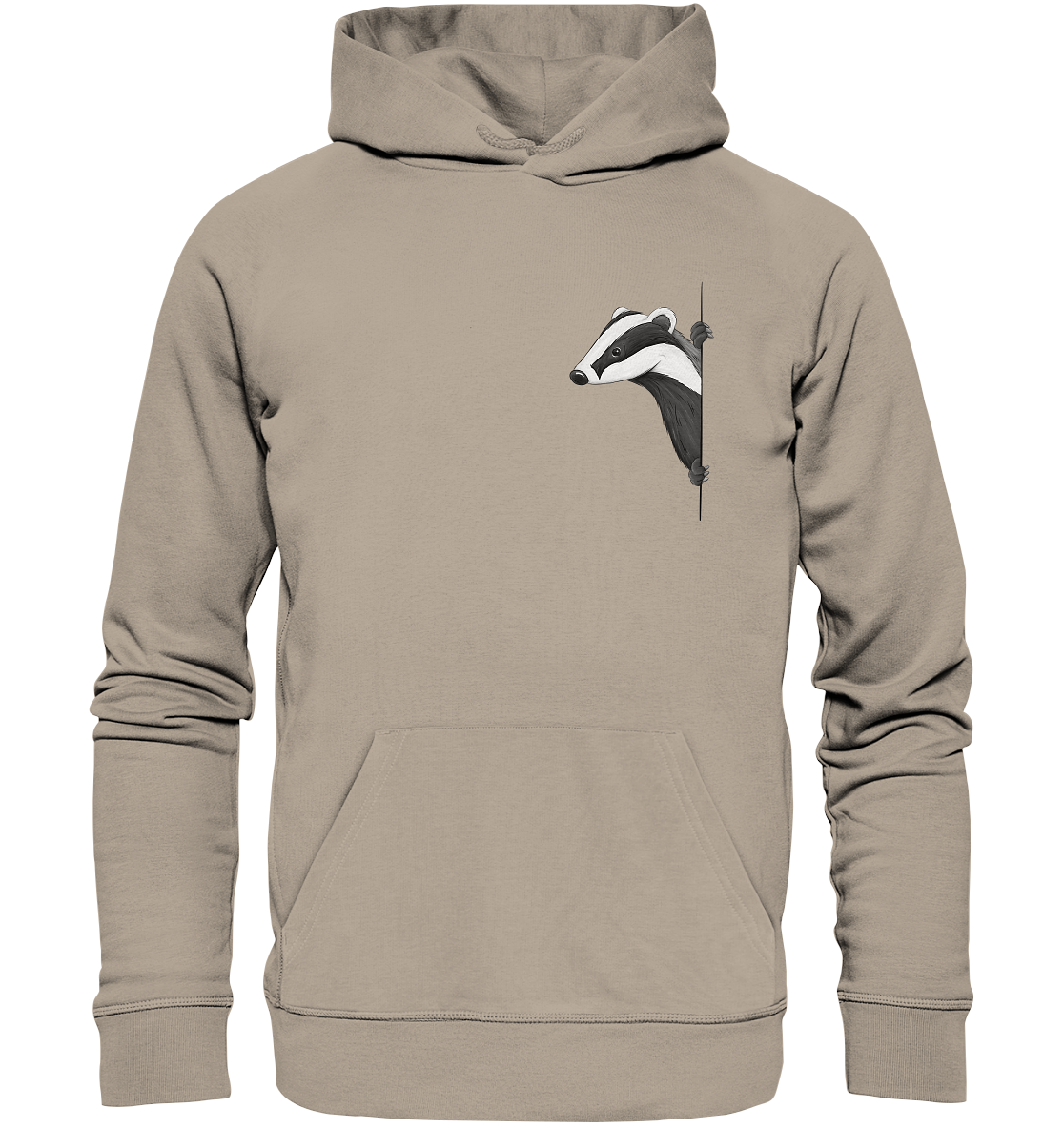 Lässiger Dachs Meister Grimbart - Organic Hoodie