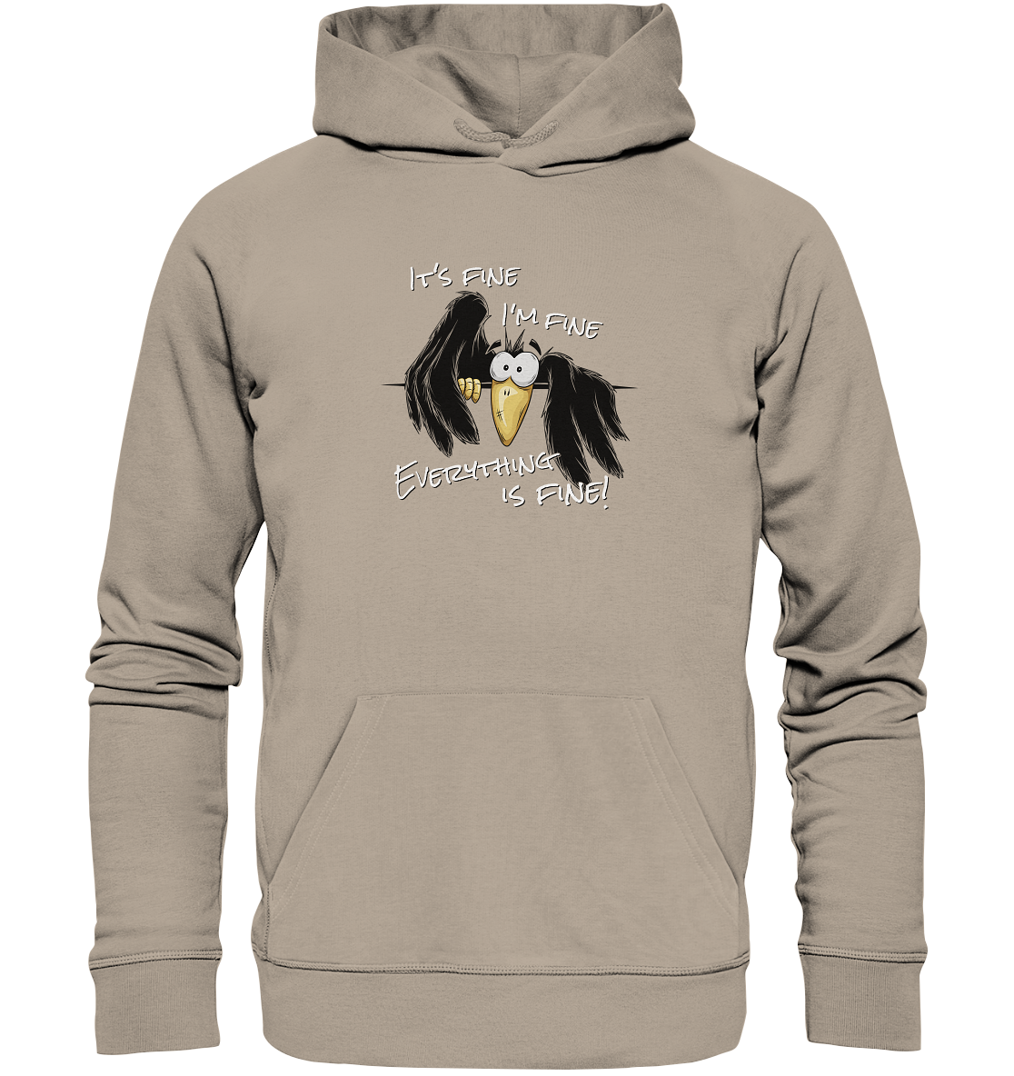 I’m Fine Rabe | Alles Gut Krähe - Organic Hoodie