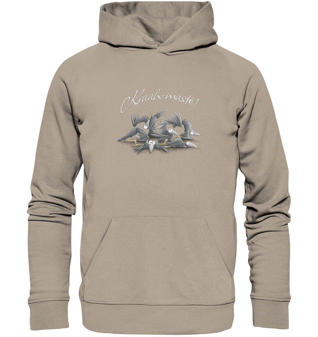 Kraah-masté! Yoga Raben Krähen - Organic Hoodie