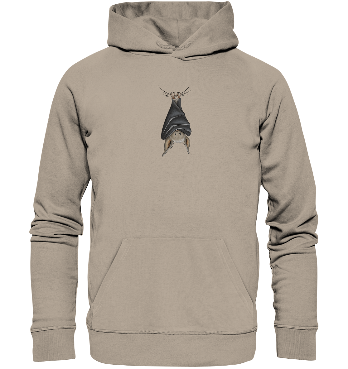 Lustig chillende Fledermaus - Organic Hoodie