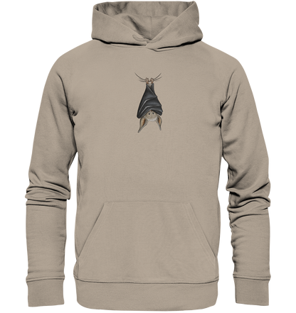 Lustig chillende Fledermaus - Organic Hoodie