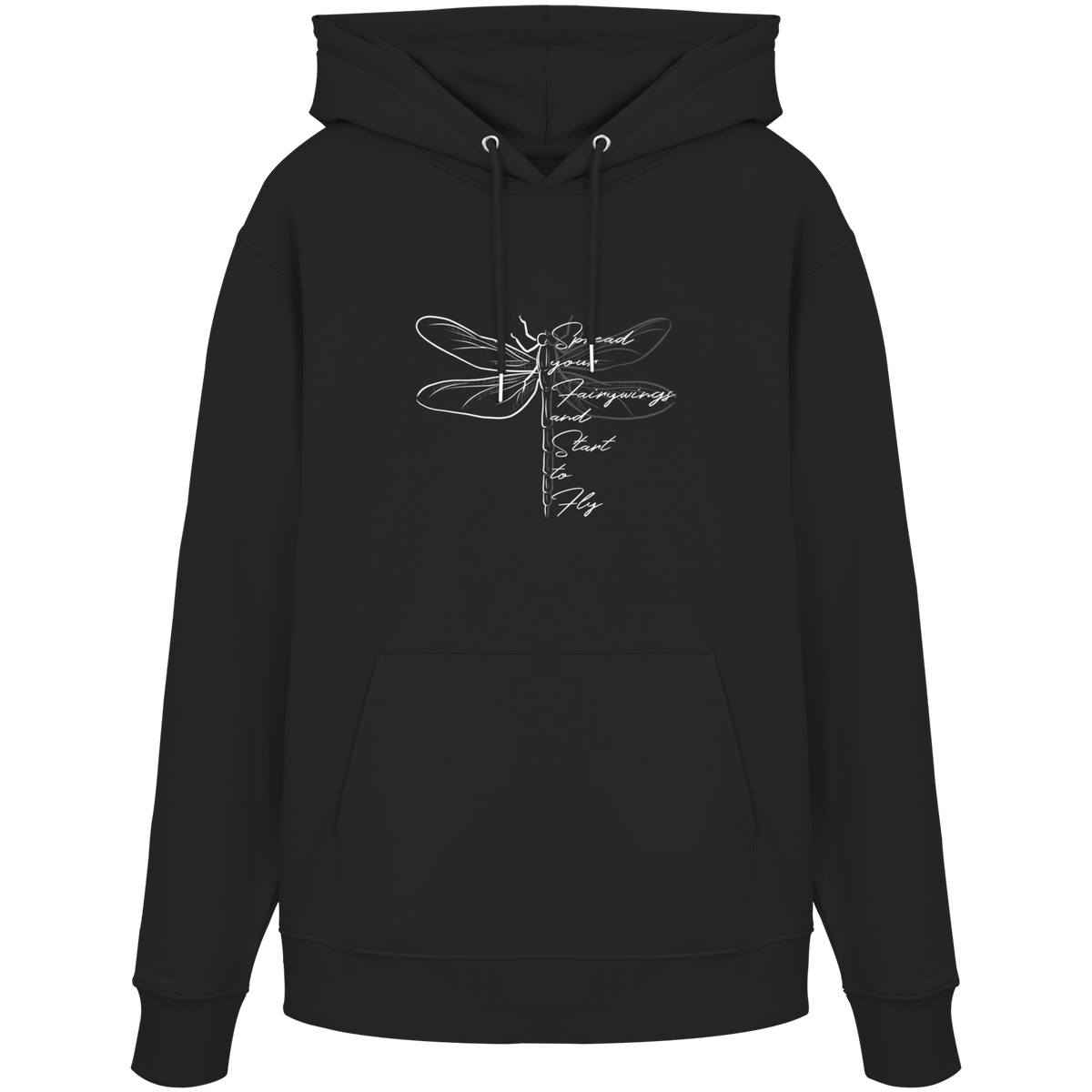 Breite die Flügel aus und flieg los | Libelle - Organic Hoodie