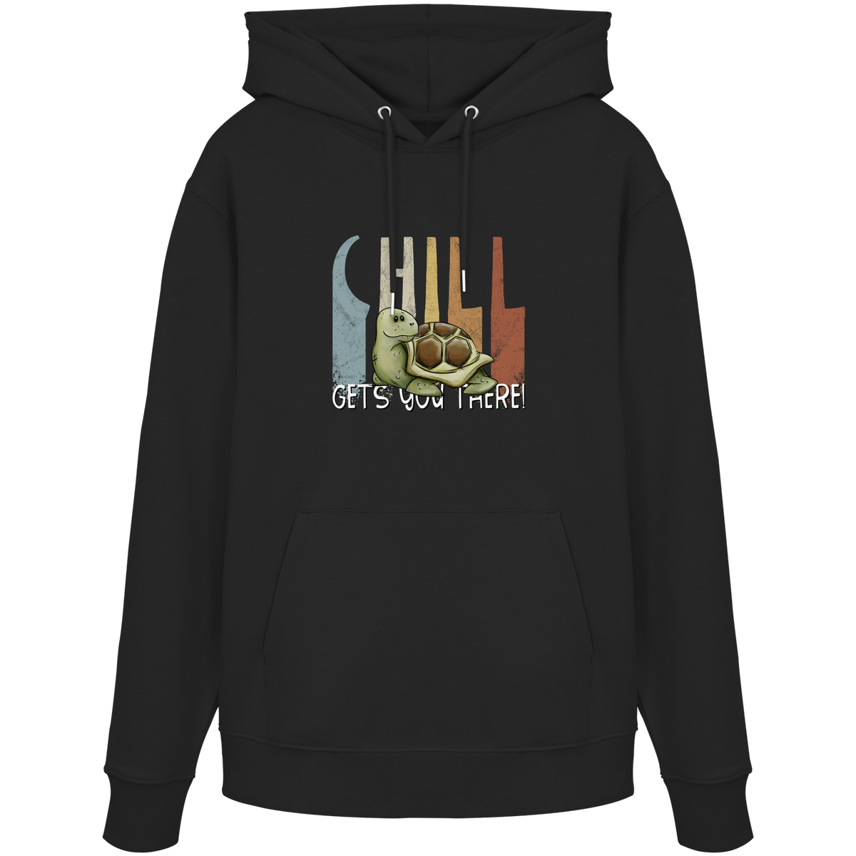 Gechillt gemütliche Schildkröte - Organic Hoodie