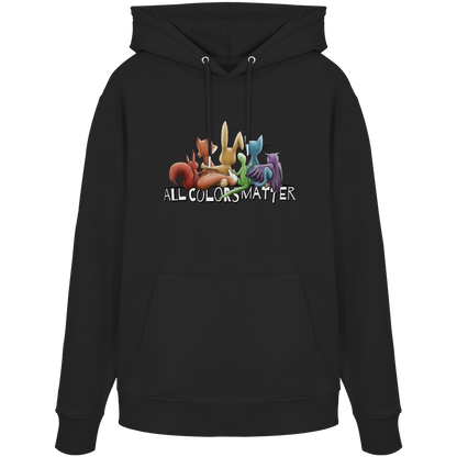 All Colors Matter! Regenbogen Tiere für Vielfalt - Organic Hoodie
