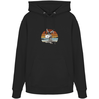 Lässiges Maultier Retro Esel - Organic Hoodie