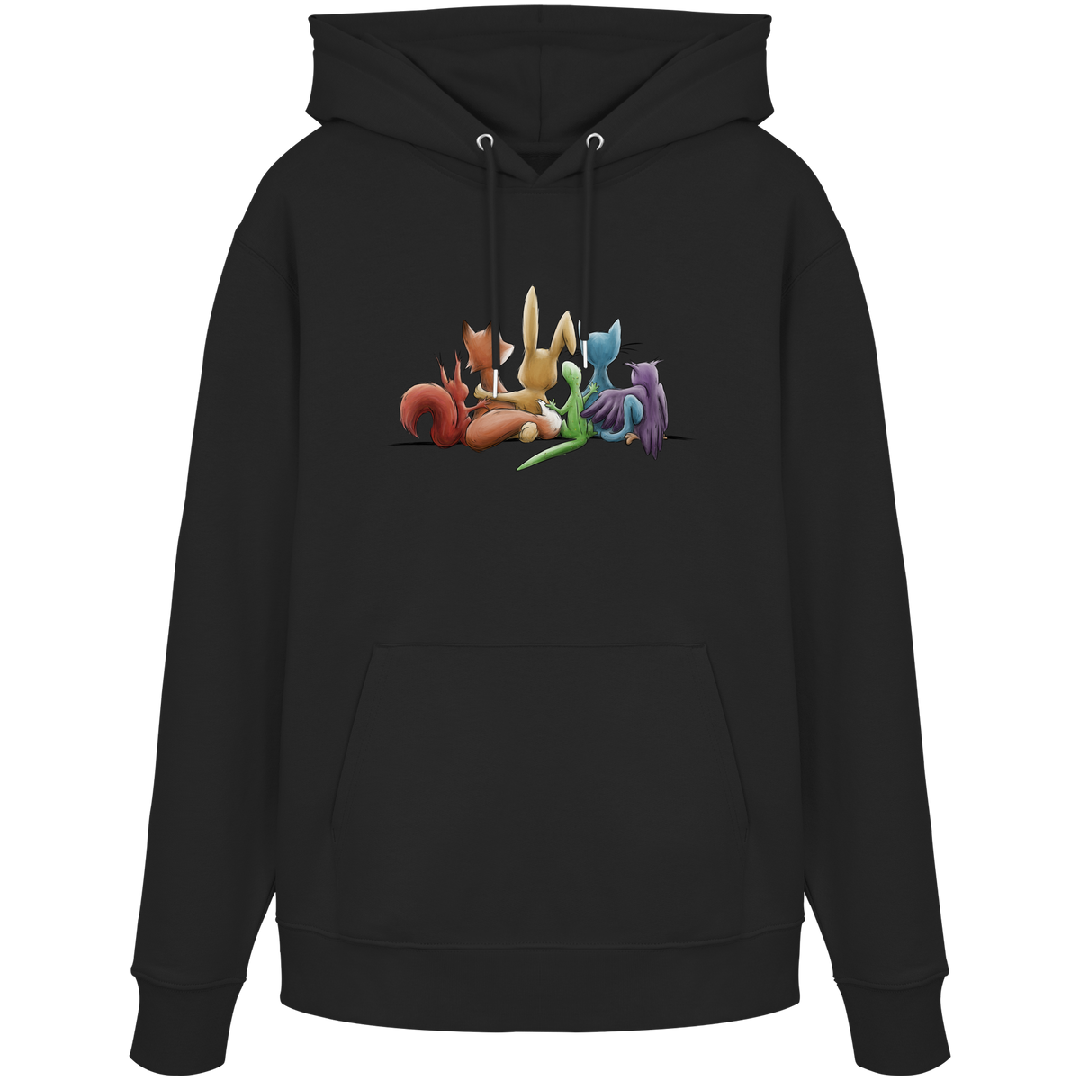 Regenbogen Tiere für Freundschaft, Toleranz und Vielfalt - Organic Hoodie