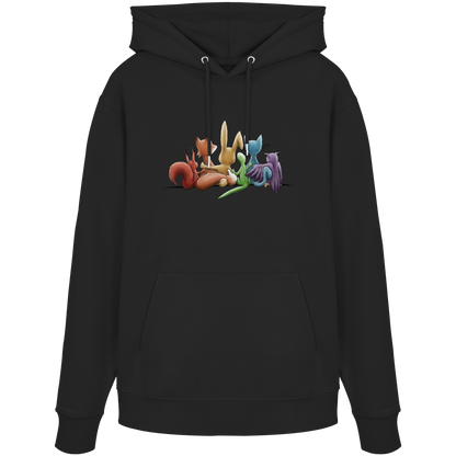 Regenbogen Tiere für Freundschaft, Toleranz und Vielfalt - Organic Hoodie