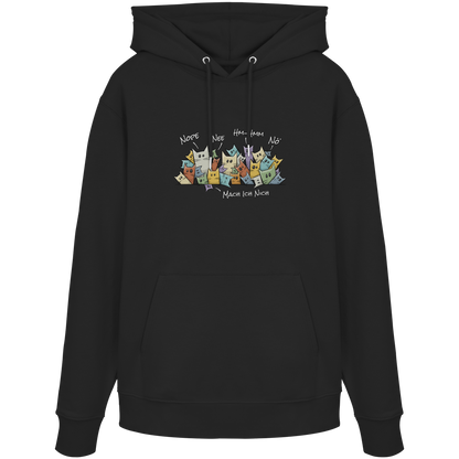 Nope, Nee, Nö Katzen - Organic Hoodie