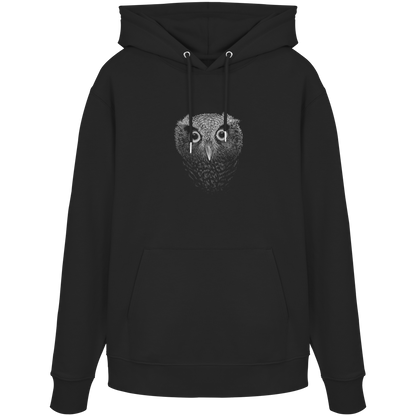 Eule Kritzelkunst Illustration - Organic Hoodie