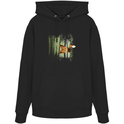 Fuchs im Zwielicht-Wald - Organic Hoodie