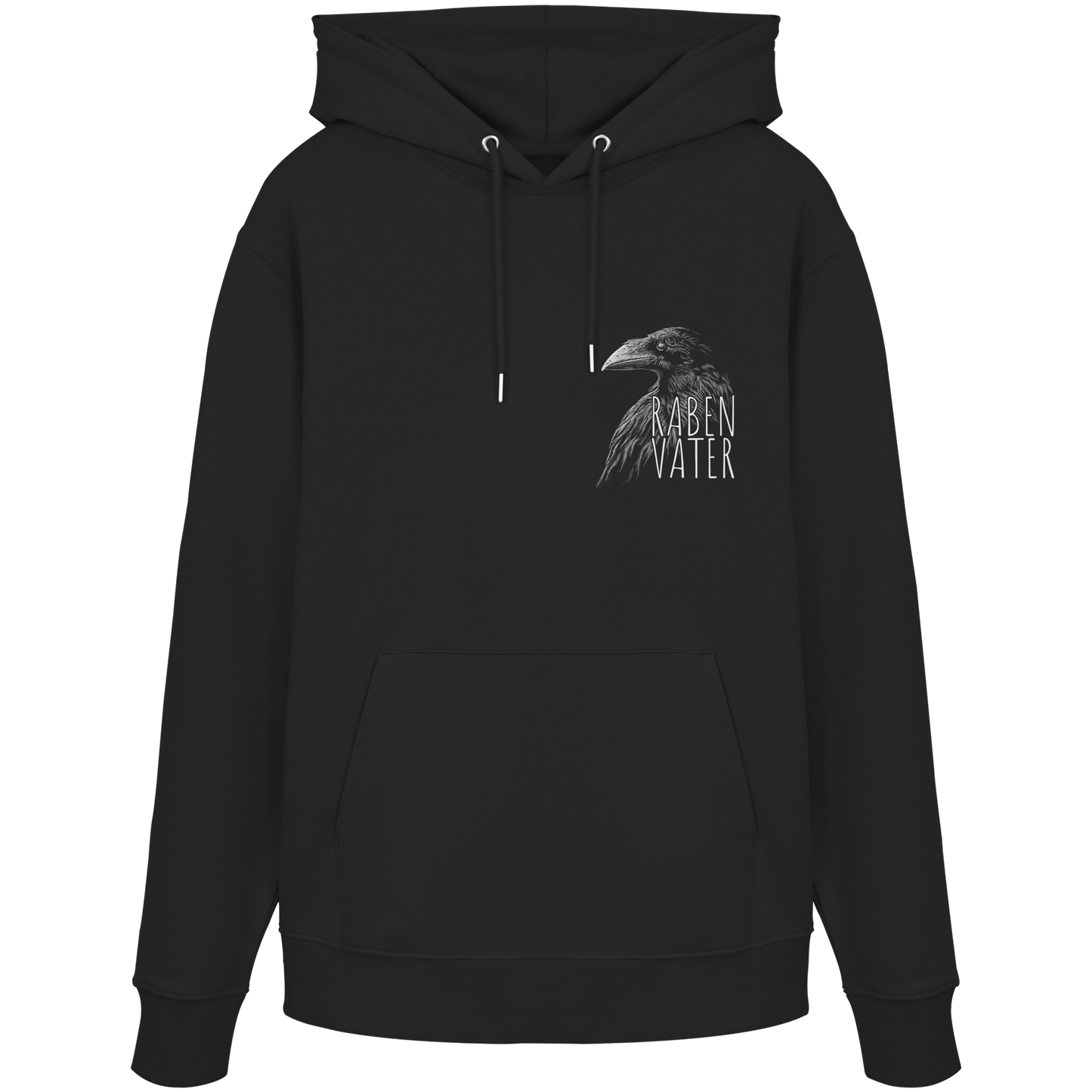 Rabenvater schwarzer Rabe Krähe - Organic Hoodie