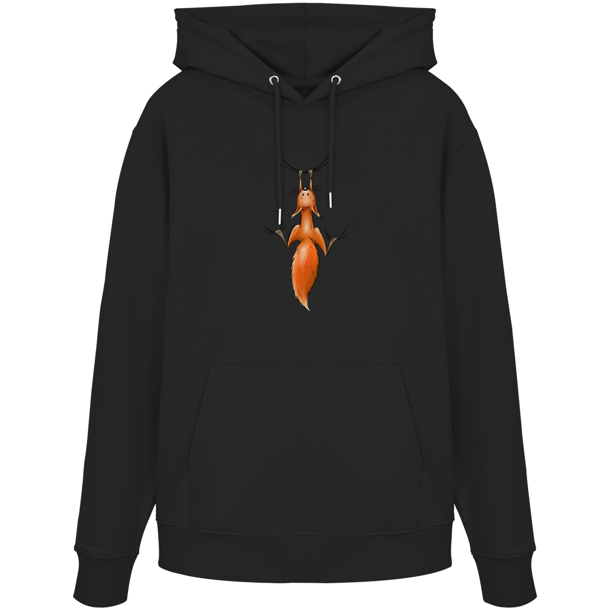 Rotes Eichhörnchen hängt ab - Organic Hoodie