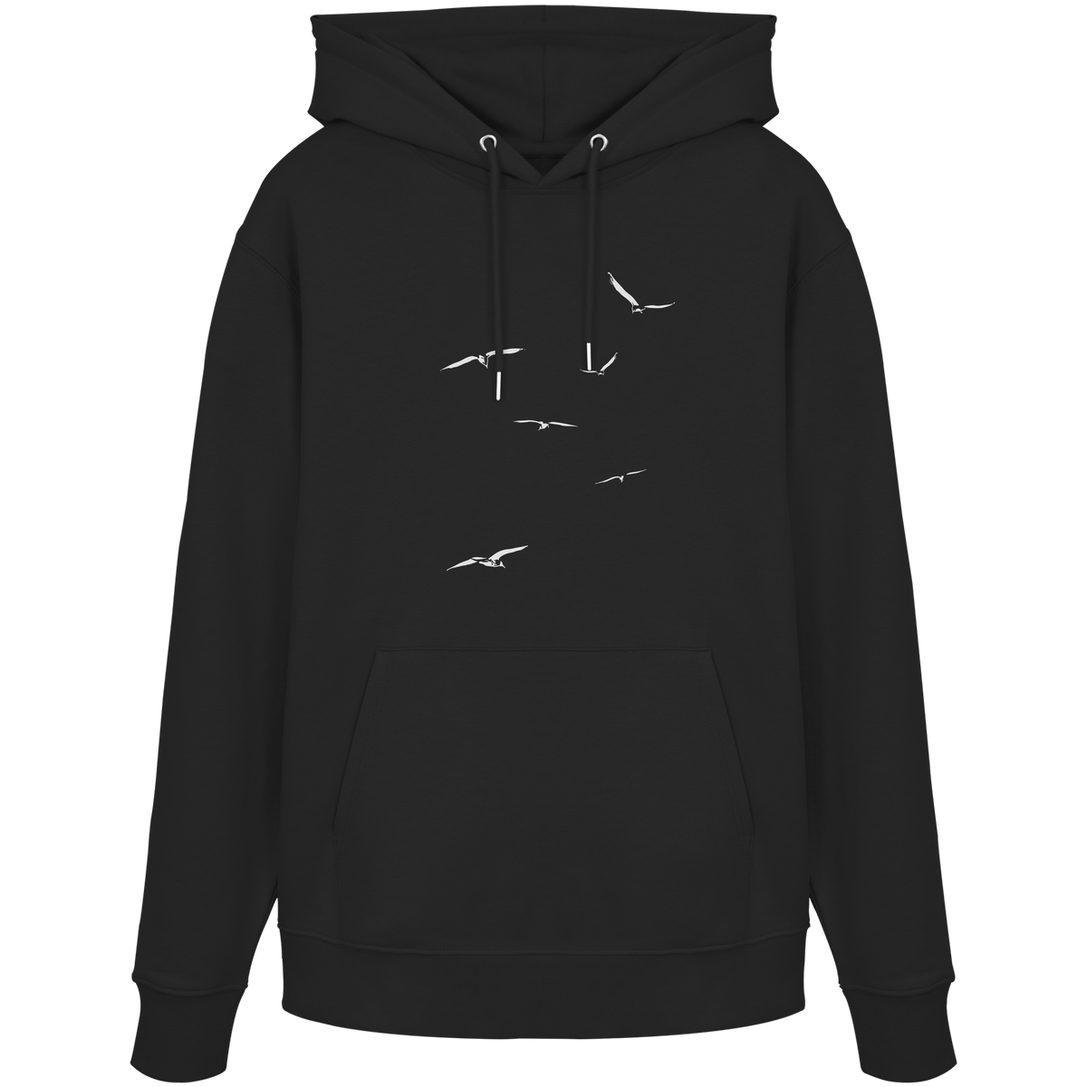 Vogelschwarm – Traum vom Fliegen - Organic Hoodie