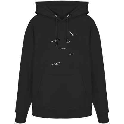 Vogelschwarm – Traum vom Fliegen - Organic Hoodie