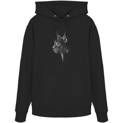 Luchs Kritzelkunst Wildkatze Illustration - Organic Hoodie