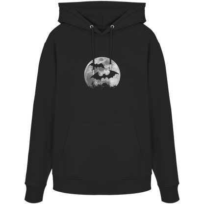 Fledermaus Silhouetten bei Vollmond - Organic Hoodie