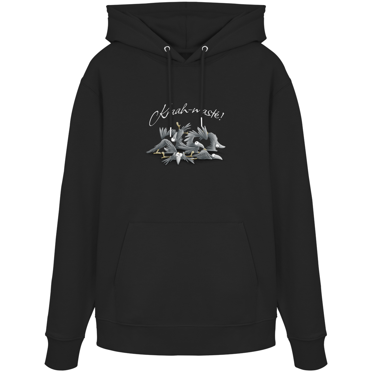Kraah-masté! Yoga Raben Krähen - Organic Hoodie