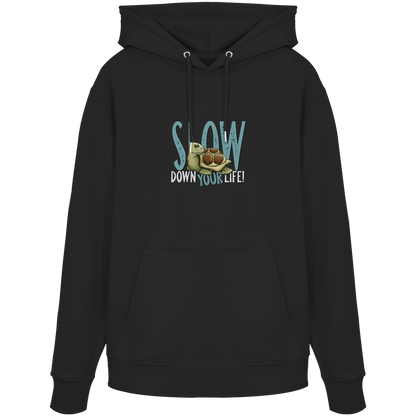 Slow Down Your Life Schildkröte - Organic Hoodie