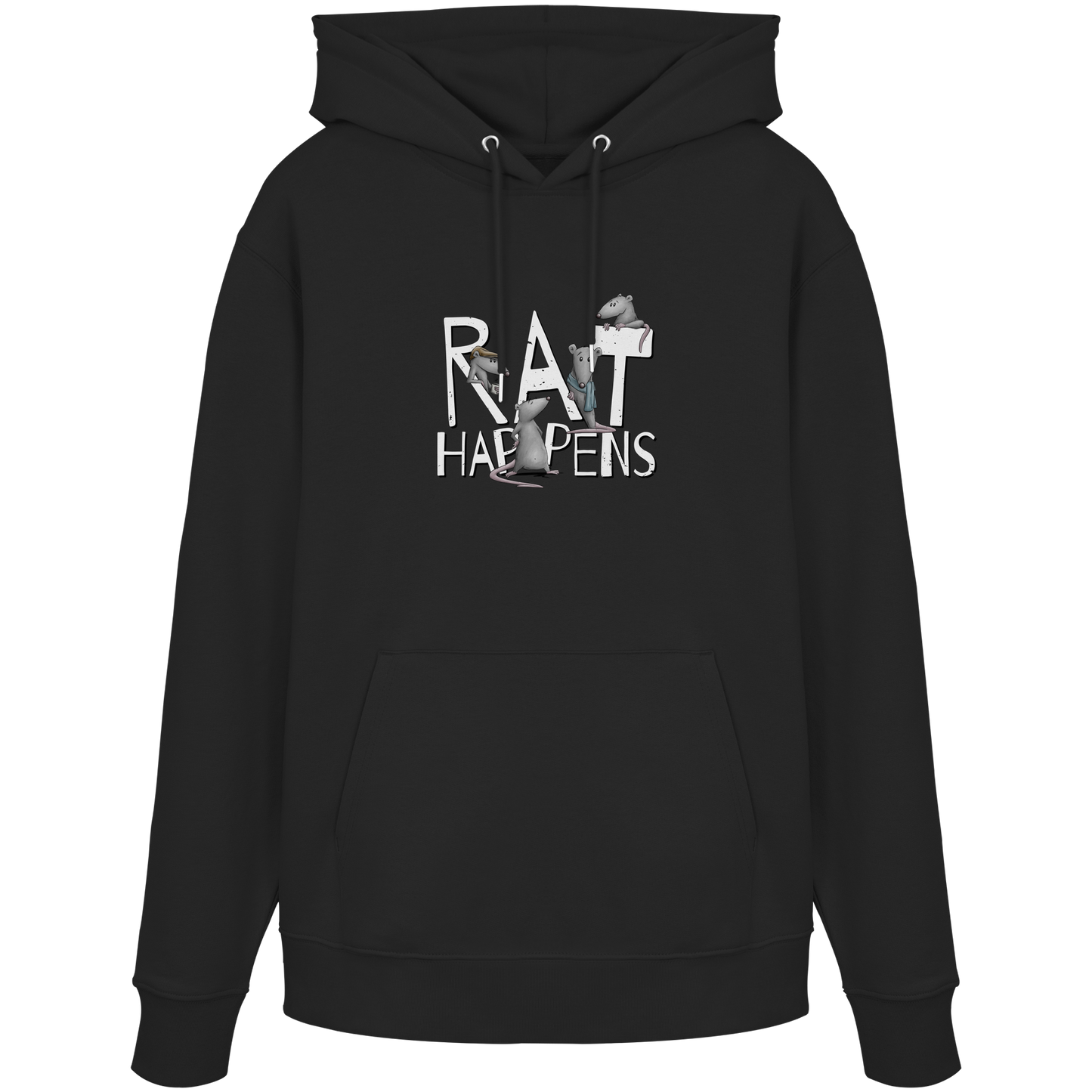 Rat Happens Ratten - Organic Hoodie