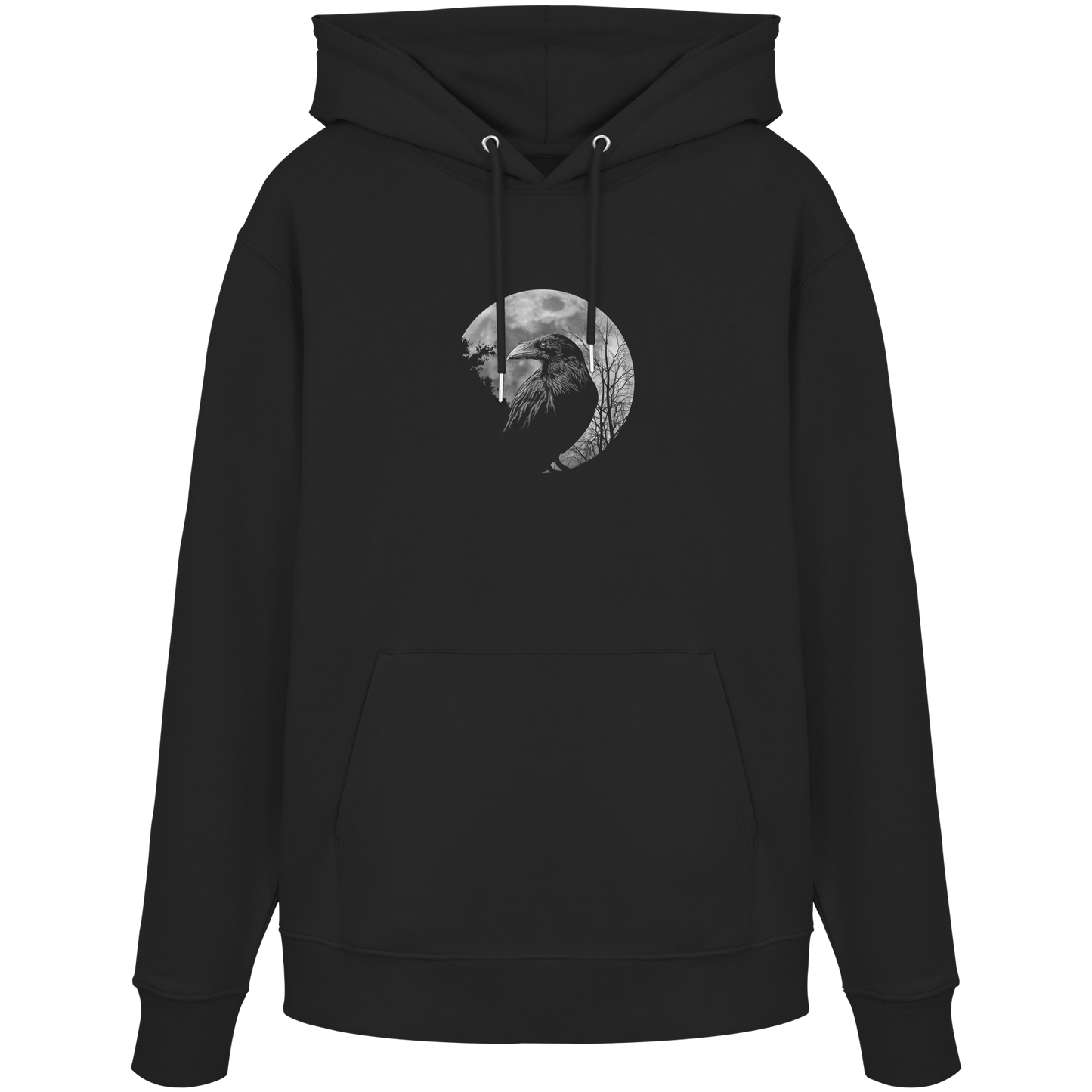 Vollmond-Rabe - Organic Hoodie