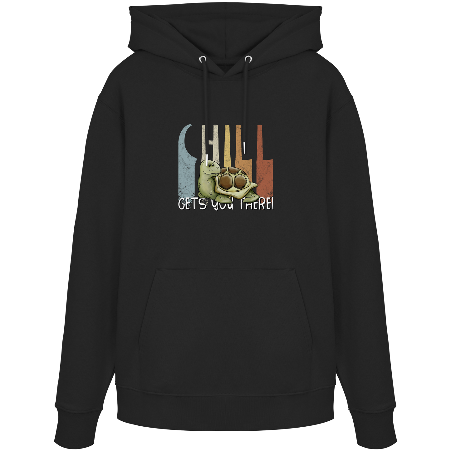 Gechillt gemütliche Schildkröte - Organic Hoodie