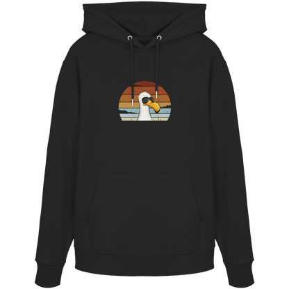 Cool lässige Retro Möwe - Organic Hoodie