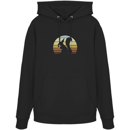 Retro Eichhörnchen Silhouette - Organic Hoodie