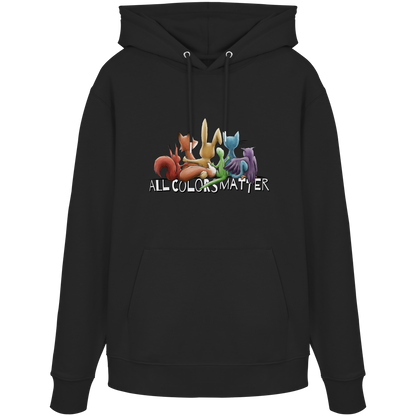 All Colors Matter! Regenbogen Tiere für Vielfalt - Organic Hoodie