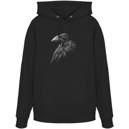 Kritzelkunst Rabe Krähe - Organic Hoodie