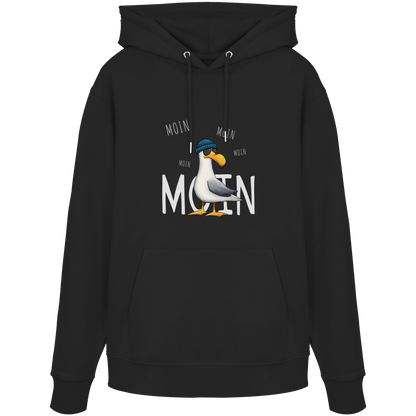 Moin Moin Lässige Hipster Möwe  - Organic Hoodie