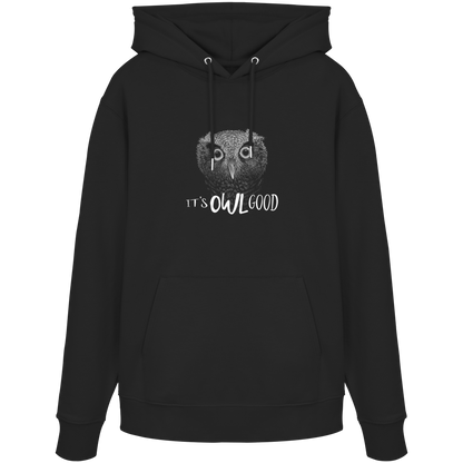 OWL Good | Kritzel-Kunst-Eule - Organic Hoodie