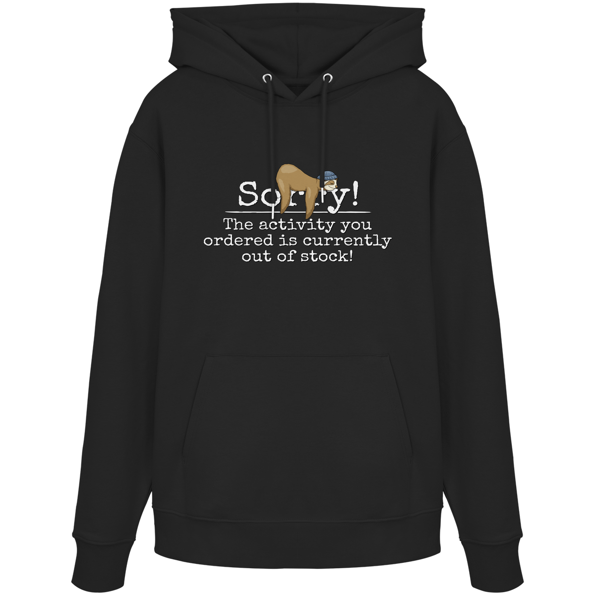 No-Activity Faultier - Organic Hoodie