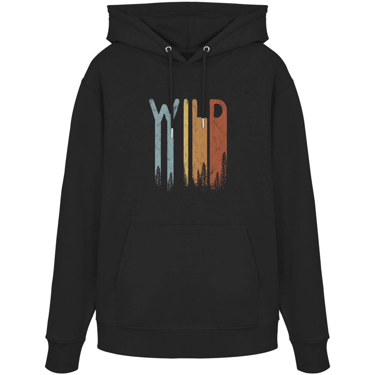 Wild Retro Schriftzug - Organic Hoodie