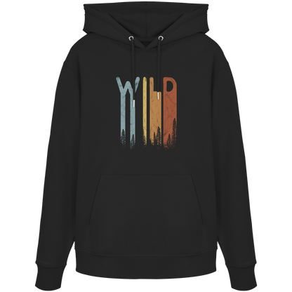 Wild Retro Schriftzug - Organic Hoodie