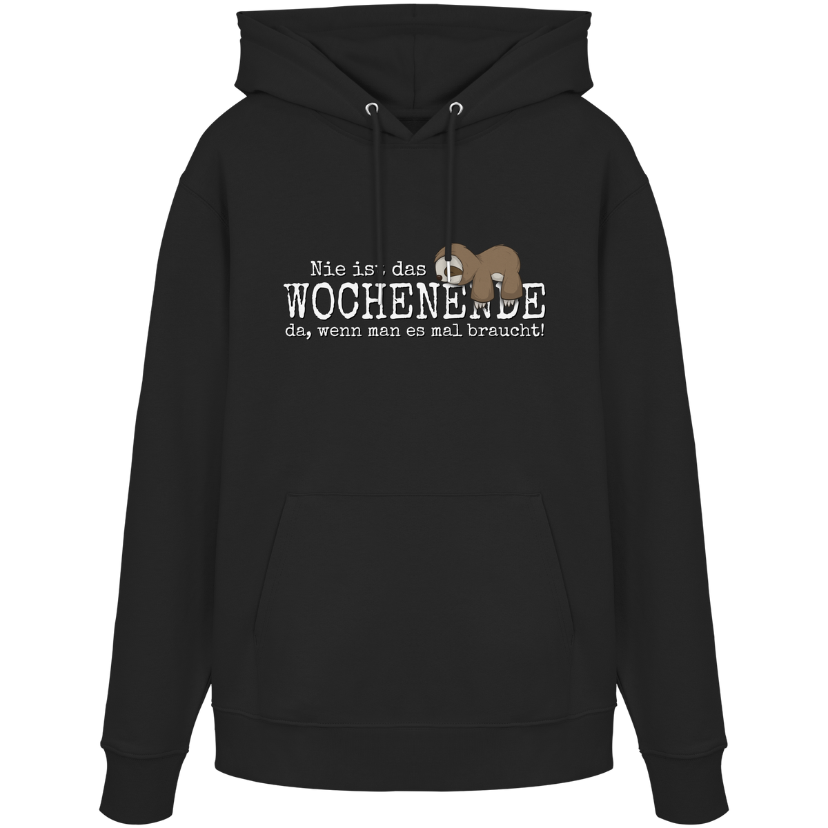 Kawaii Faultier Wochenende - Organic Hoodie