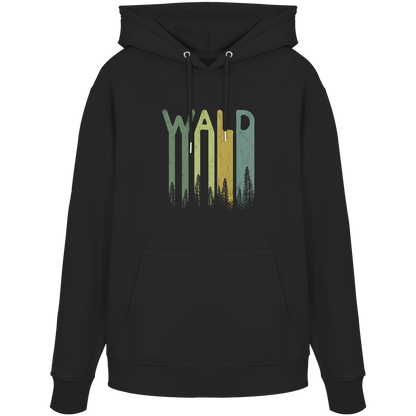 Wald Retro Forst Schriftzug - Organic Hoodie