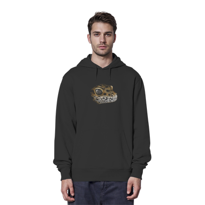 Leopard Gecko Skizze Kritzelkunst - Organic Hoodie