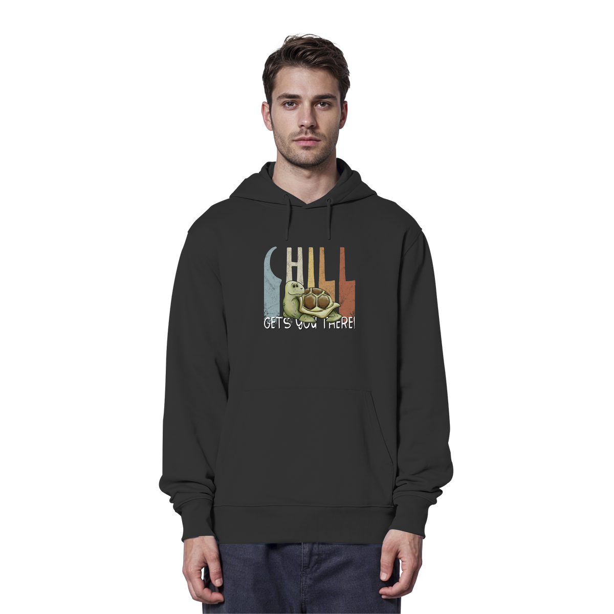 Gechillt gemütliche Schildkröte - Organic Hoodie