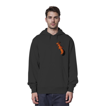 Süßes Eichhörnchen klettert - Organic Hoodie