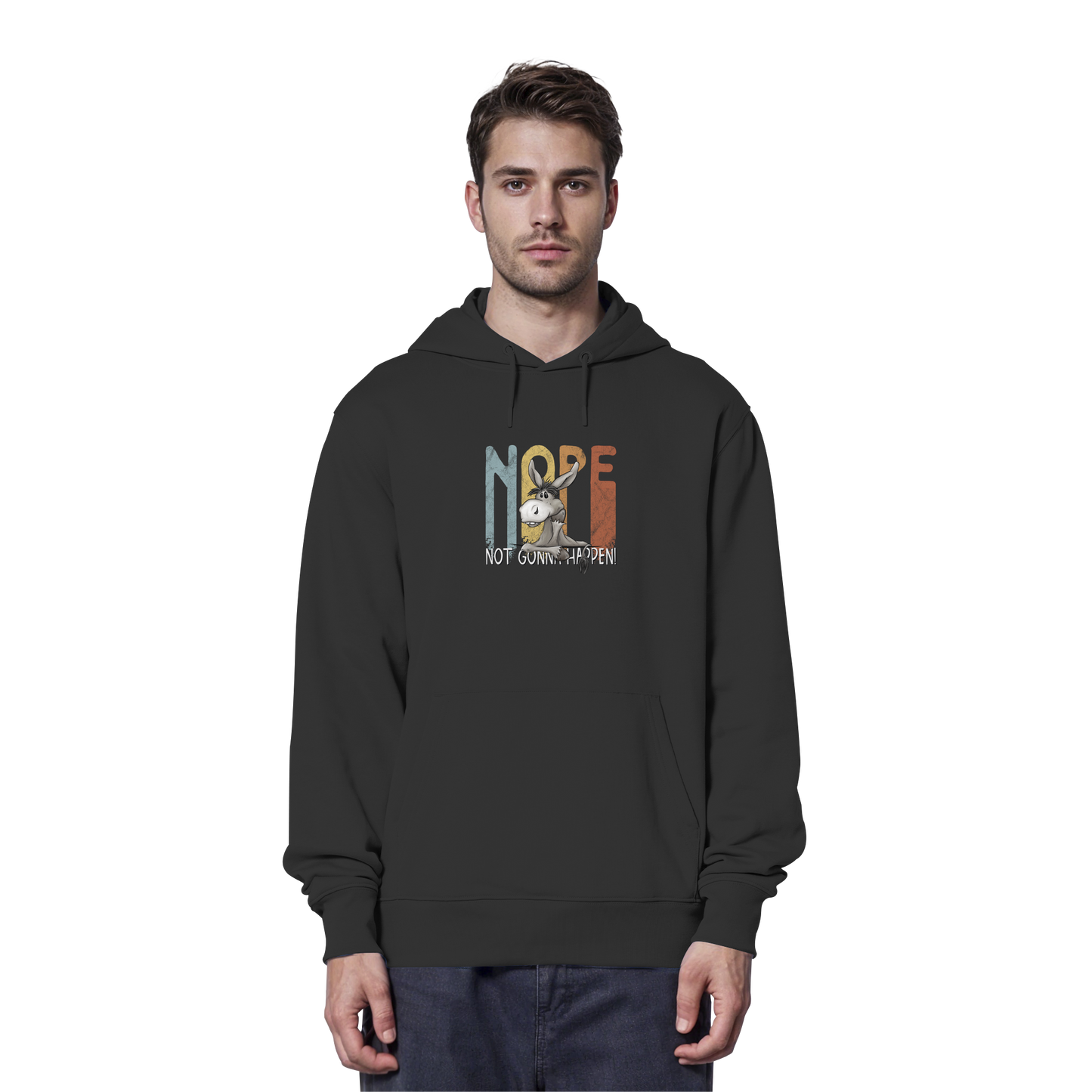 Nope | bockiger Esel - Organic Hoodie