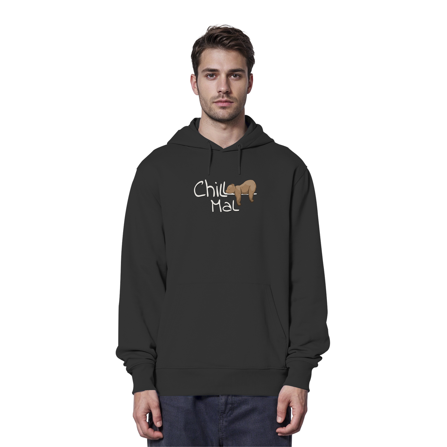 Chill Mal schläfriger Braunbär - Organic Hoodie