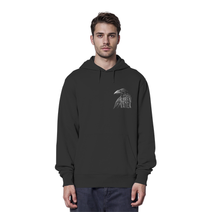 Rabenvater schwarzer Rabe Krähe - Organic Hoodie