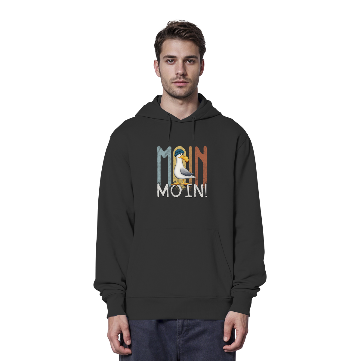 Moin Moin norddeutsche Möwe - Organic Hoodie